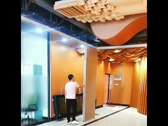 OEM 알루미늄 프레임 이동성 파티션 벽 음향 슬라이딩 접착 파티션