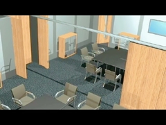 OEM ODM 고도로 유연한 이동성 파티션 벽 슬라이딩 소음 격리실 분리장