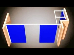 갤러리 매달린 모바일 파티션 벽 디스플레이 보드 모듈형 파티션 벽 시스템