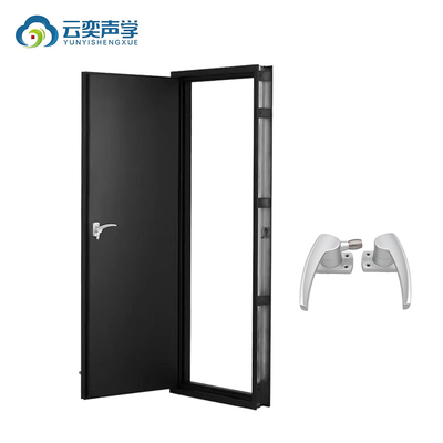 최신 디자인 어두운 회색 조각 알루미늄 복수 잠금 안티 도둑질 보안 장갑 문 앞입구 문 맨션 빌라
