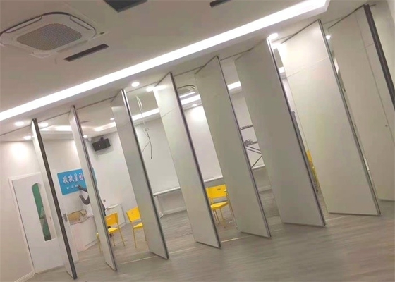 OEM 알루미늄 프레임 가동간막이벽 음향 미끄러져 움직이는 접이식 파티션