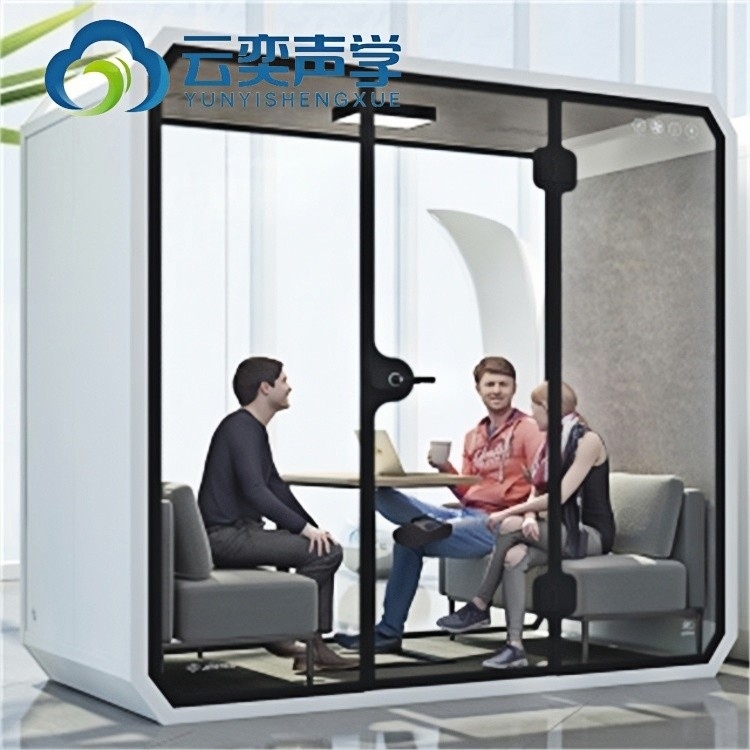 더 큰 이미지를 보기 비교에 추가 공유 이동식 휴대용 회의 소리 격리 부스 음향 개인 사무실 회의 팟 포
